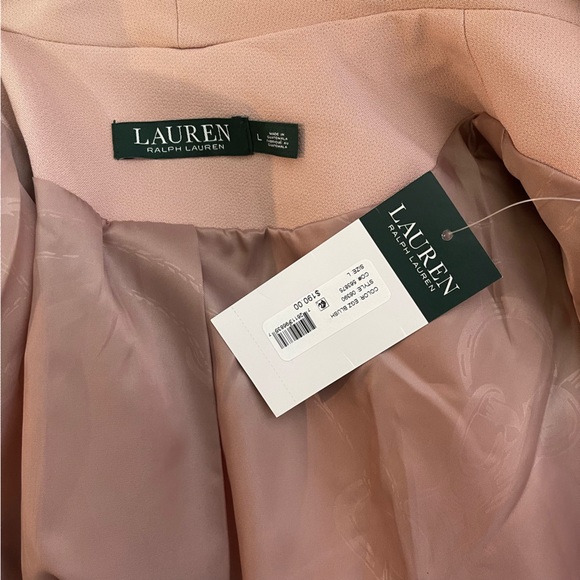Lauren Ralph Lauren Blush Light Belted Jacket / Coat - Size Large - New With Tag - Picture 12 of 16